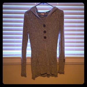 Grey Roxy Hooded Sweater